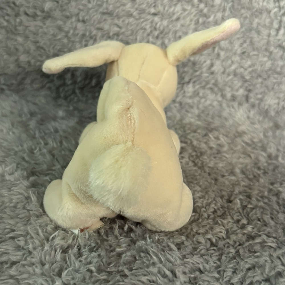 Ty Beanie Babies Nibbler Rabbit Bunny Plush White Vintage Stuffed Animal Toy - Picture 4 of 7